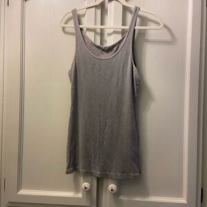 James Perse Light Gray Ribbed Tank